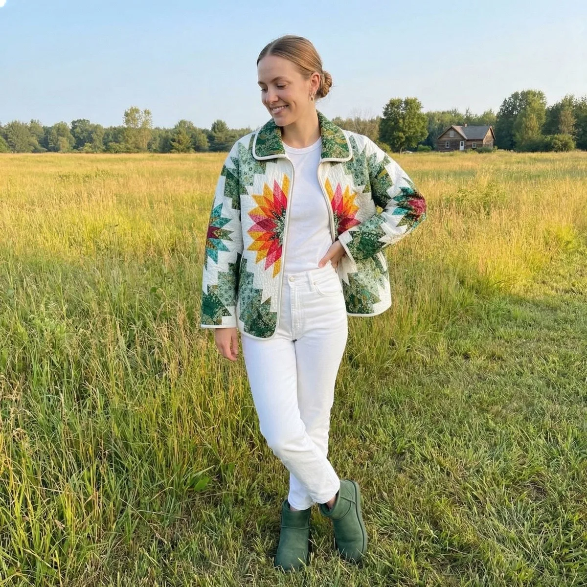 Artful Quilted Jacket view 6